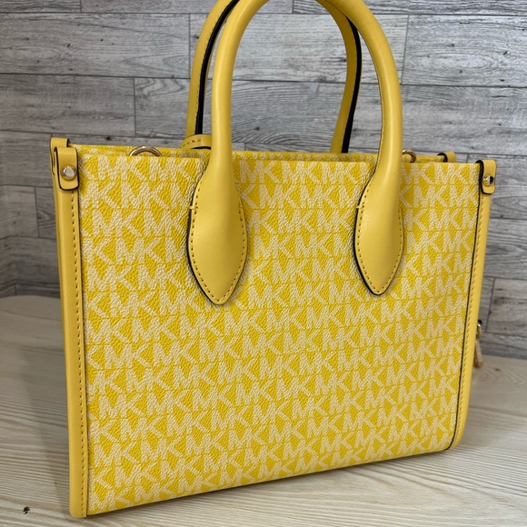 Michael Kors Small Golden Yellow Mirella Tote and wallet - Picture 8 of 14